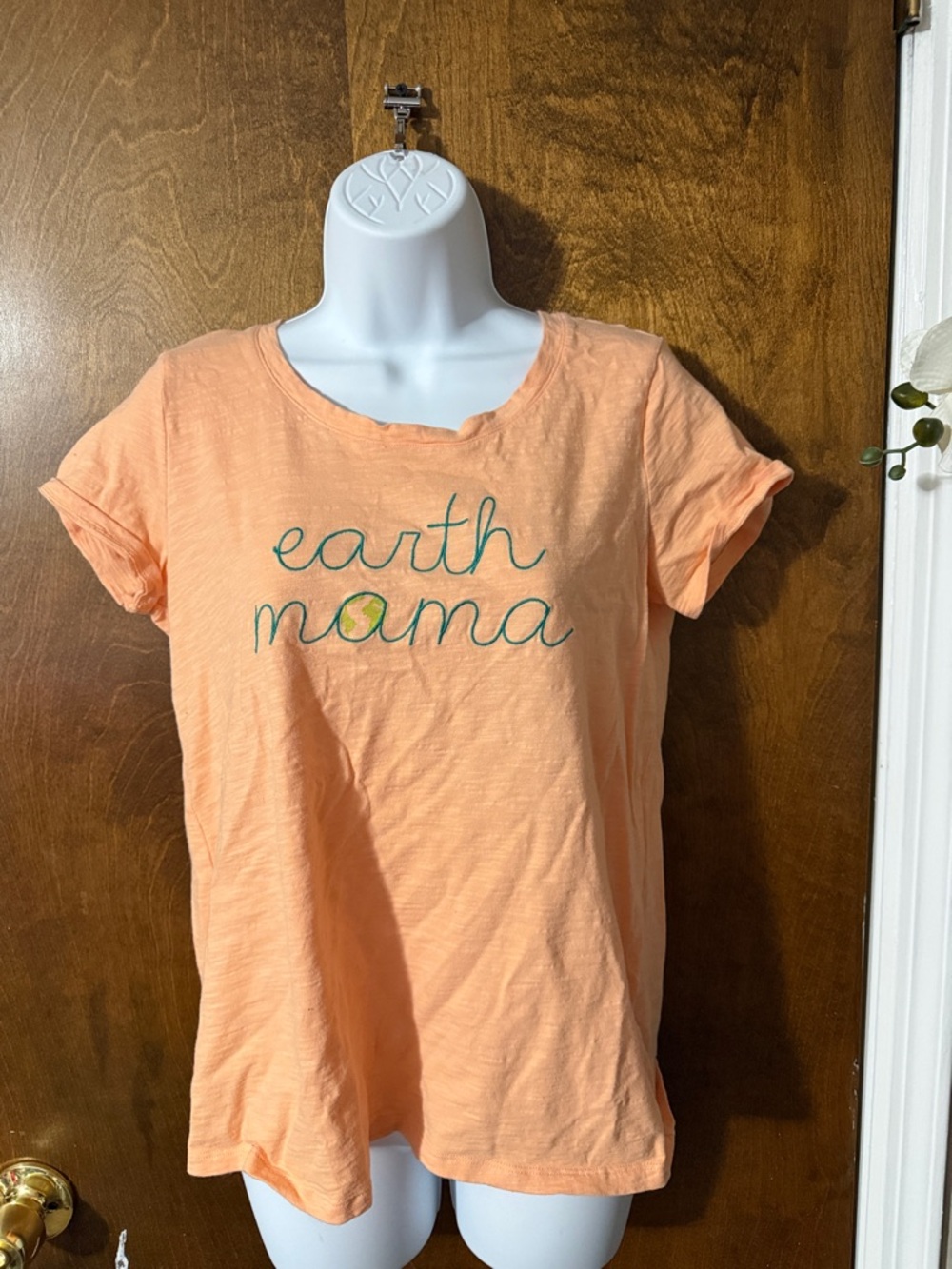 LC Lauren Conrad Peach "Earth Mama" Graphic Tee